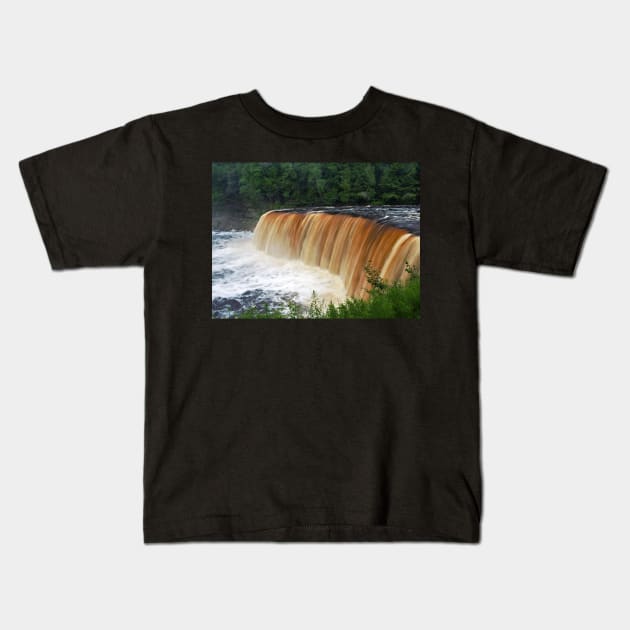 Tahquamenon Falls Kids T-Shirt by algill